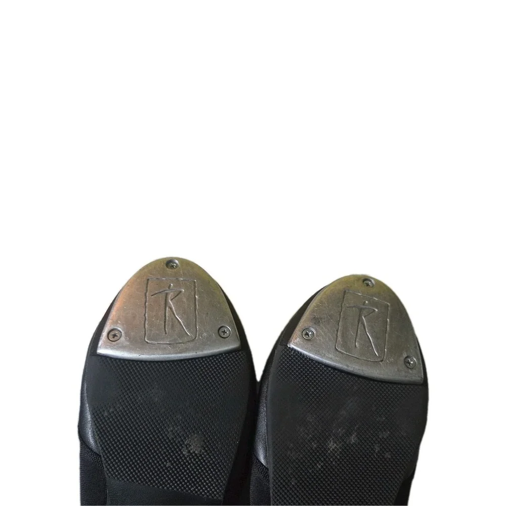 Revolution‎ Dancewear Tap Shoes Black Slip On Stretch Jazz Style 531 Women's 5